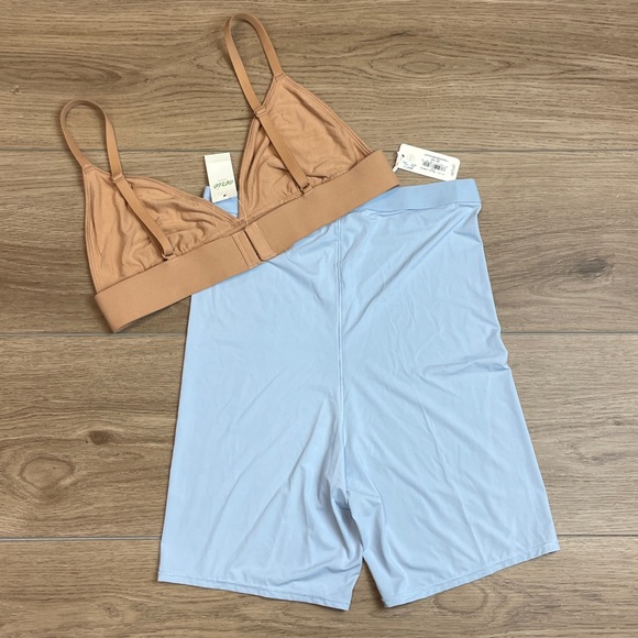 NWT Aerie Smoothez Set Size Small & Medium Bra - High Waisted Boyshort Panties - Picture 2 of 6